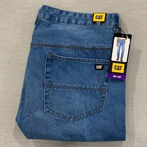 CAT Caterpillar Rigid Work Jeans Mens 40 x 32 Tough 100% Cotton Denim Pants